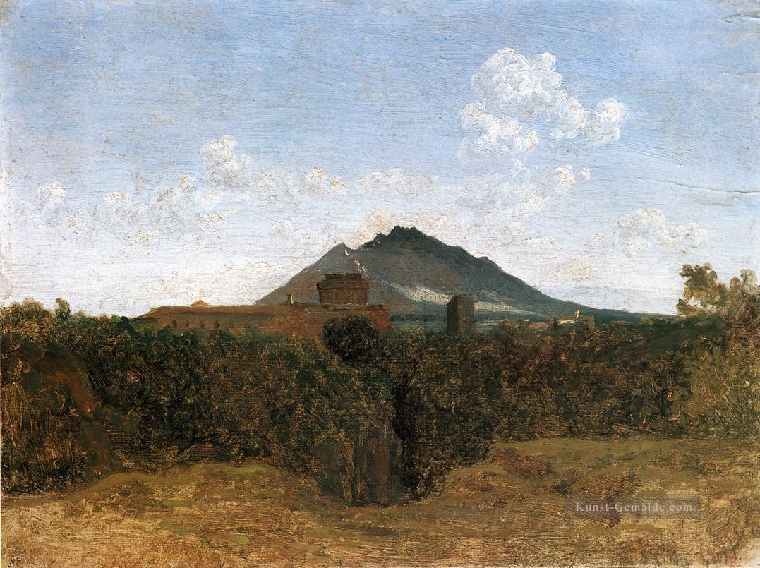 Civita Castellana und Mount Soracte plein air Romantik Jean Baptiste Camille Corot Ölgemälde